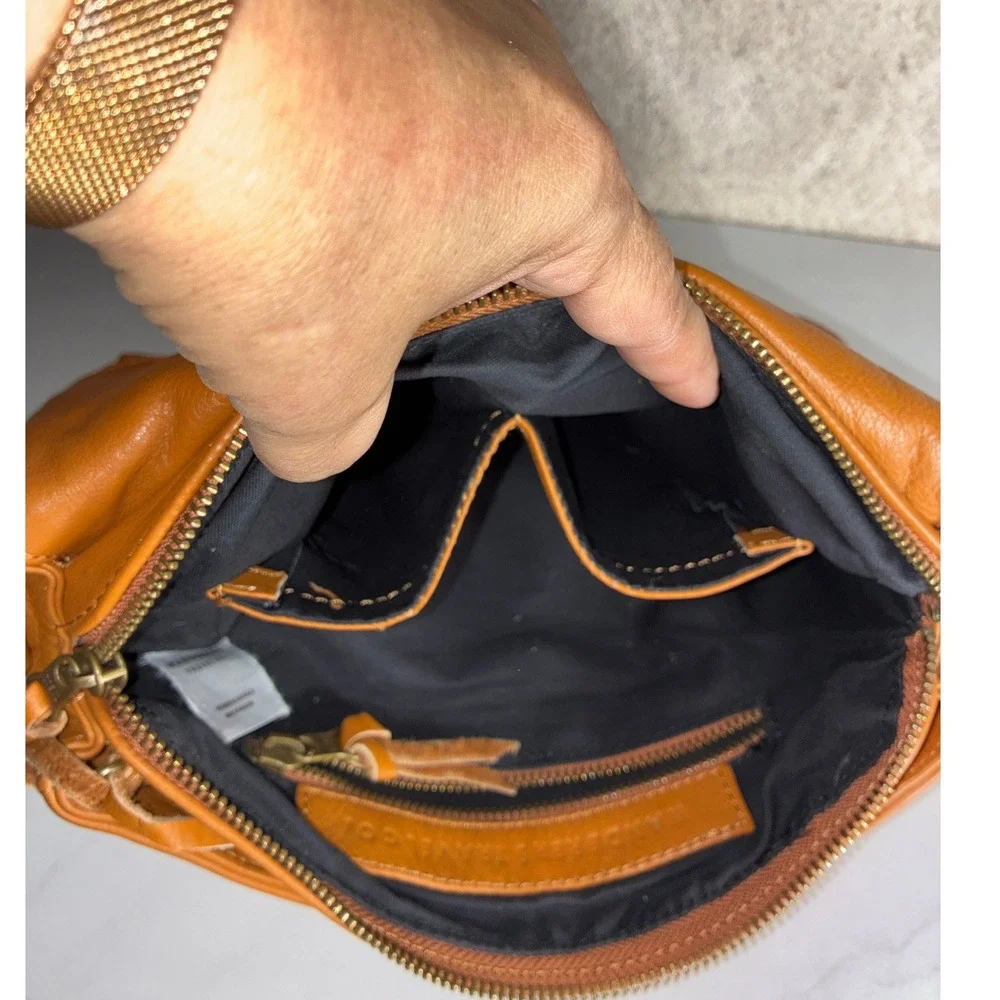Wanderers Tan Leather Crossbody Bag - OS - Full Grain Travel Boho Classic